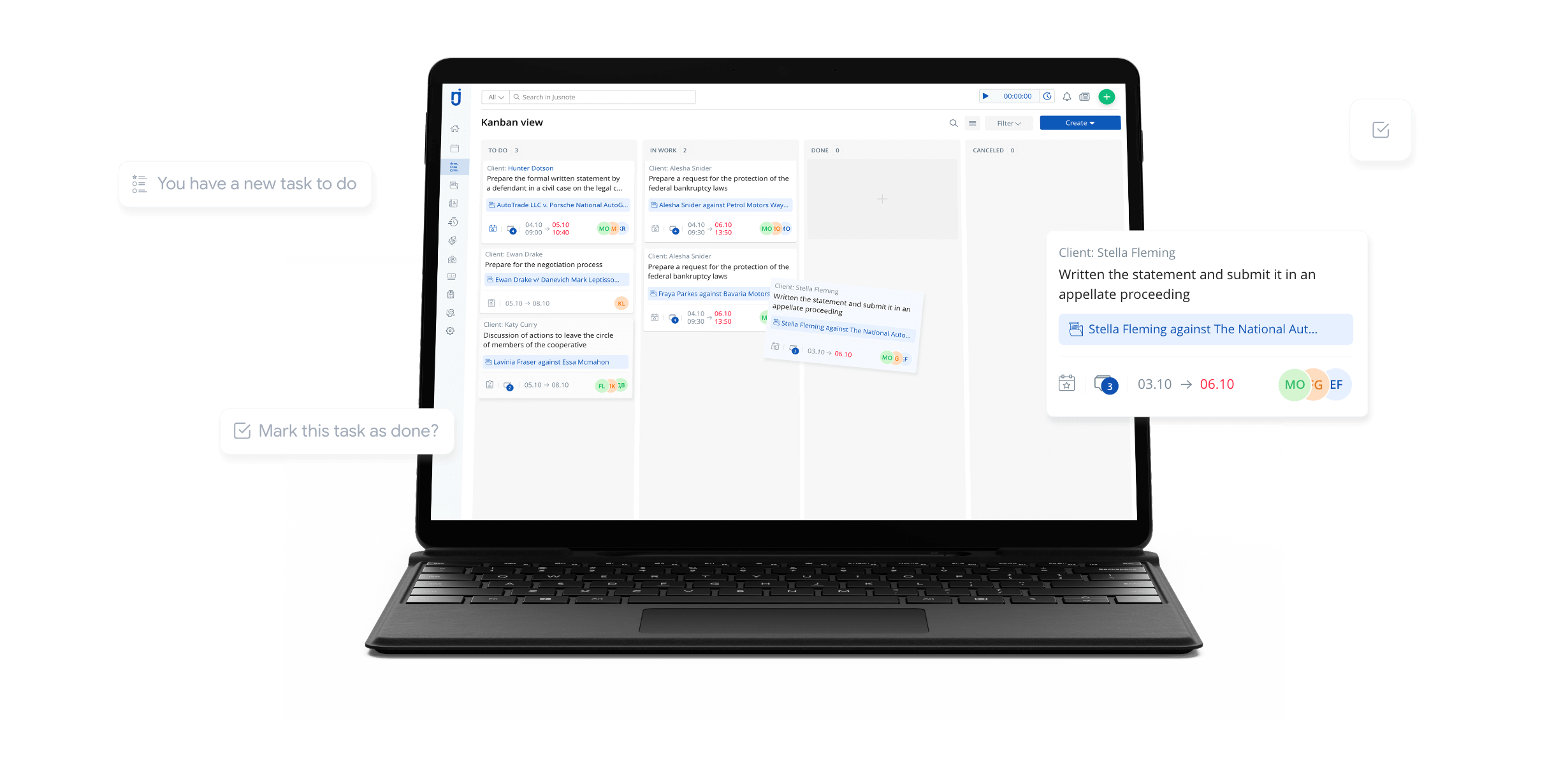 Task and vents management