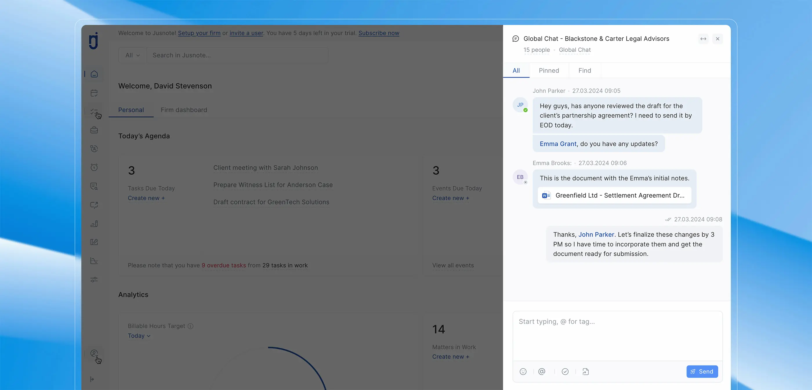 Global chat publication