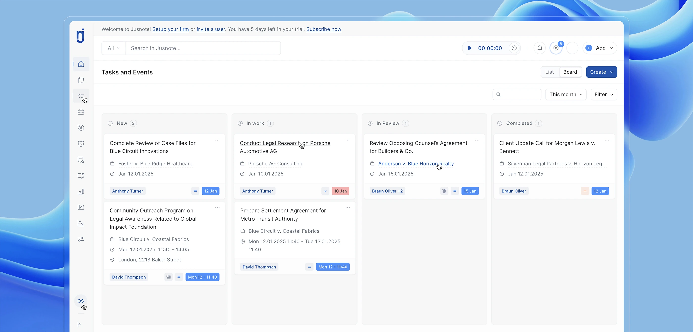 Jusnote Announces New “In Review” Task Status to Streamline Task Management